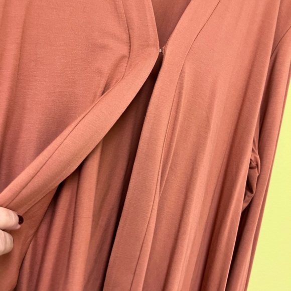 LOGO by Lori Goldstein Terracotta and Violet Layered Blouse - Picture 3 of 10